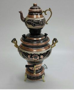 سماور مسی مینا کاری